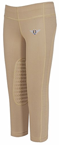 TuffRider Kid's Ventilated Schooling Tights, Safari/Safari