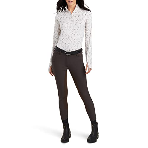 Ariat Female Lowell 2.0 1/4 Zip Baselayer Sea Salt Tack Print