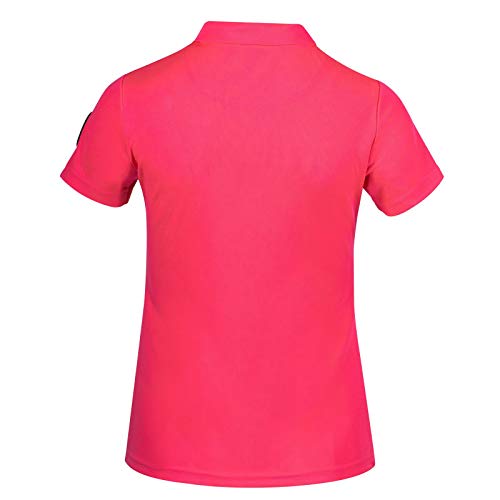 HORZE Denise Women's Functional Equestrian Polo T-Shirt - Pink - 10