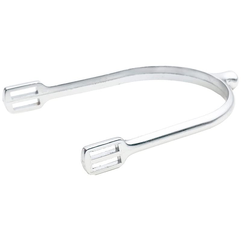 HORZE Stainless Steel Knob Spurs - Silver - M 3/4