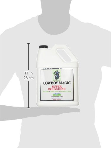 COWBOY MAGIC Super Bodyshine FAST DRY REPEL DUST DETANGLE HAIR Refill Gallon