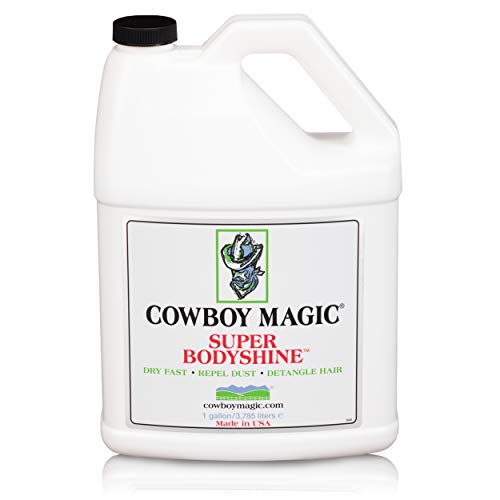 COWBOY MAGIC Super Bodyshine FAST DRY REPEL DUST DETANGLE HAIR Refill Gallon