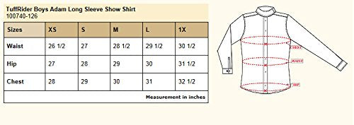 TuffRider ADAM Boys Longsleeve Show Shirt, White