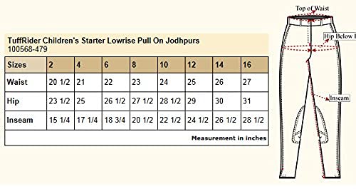 TuffRider Girl's Starter Lowrise Pull-On Jods Breec