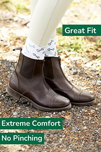 Dover Saddlery Riding Sport Ladies' Provenance Zip Paddock Boots, Size 8, Black