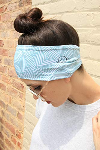 Equestrian Headbands for Women, Under Riding Helmet Bands, Sportswear Wide Hair Wrap Suitable for Use with Bike Helmets, Yoga & Hiking (3 Pack)