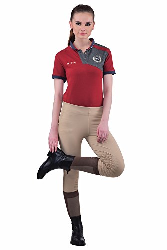 TuffRider Kid's Ventilated Schooling Tights, Safari/Safari