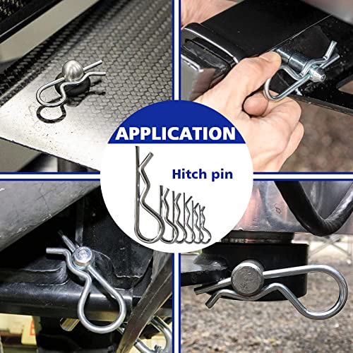 202PCS Hitch Pins Clip Pins, Linch and PTO Pins for Trailers Tractors Trucks Towing Mowing, Farm Equipment, Snow Plows, Lawnmowers Garage, Heavy Duty Trailers Accessories Tractor Attachments